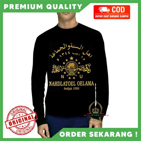 Jual Original Kaos NU Lengan Panjang Baju NU Baju Nahdlatul Ulama