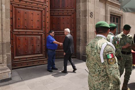 Llega Ramírez Bedolla a Palacio Nacional para reunión de seguridad