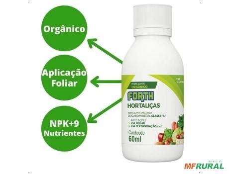 Fertilizante Org Nico Adubo Forth Hortali As Foliar Ml Em