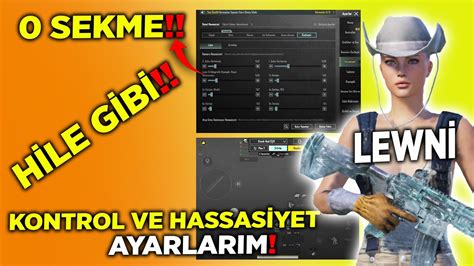 HİLE GİBİ KONTROL VE HASSASİYET AYARLARI PUBG Mobile YouTube