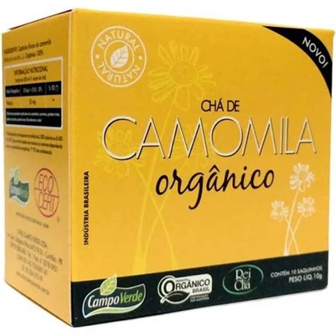 Chá De Camomila Orgânico 10G Flora Orgânicos