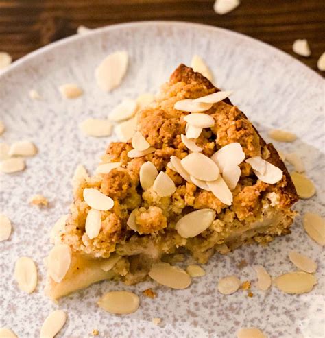 Veganer Birnenkuchen Mit Streuseln