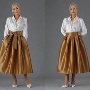 Taffeta Skirt With Pockets Skirt for Women Classic Skirt Ball Gown ...