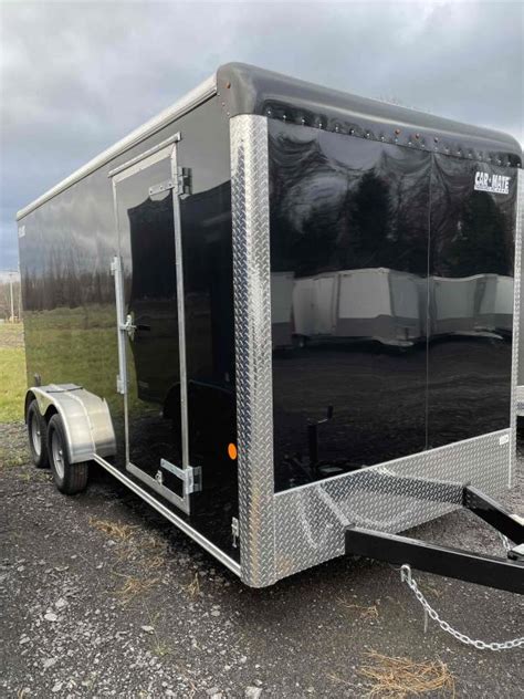 2022 Car Mate Trailers 7x16 Extended Height Custom Cargo W Rear Ramp Jandj Trailer And Auto