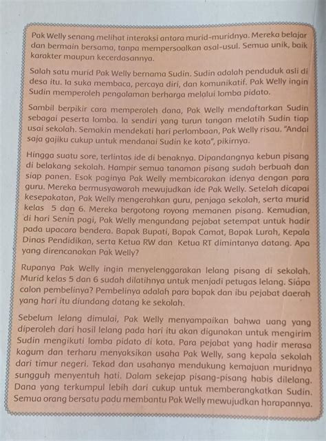 B Indonesia Sekolah Menengah Pertama Berdasarkan Jawabanmu Buatlah