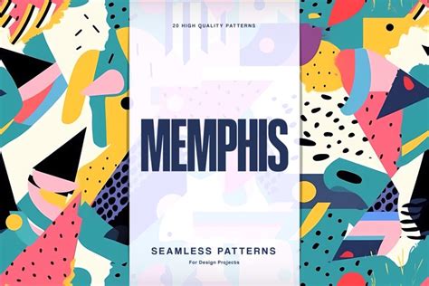 Seamless Memphis Patterns (2553580)