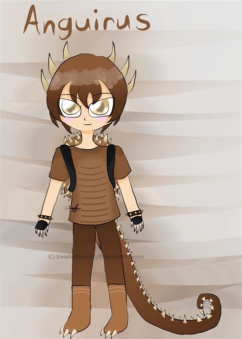 Humanized Godzilla Anguirus By Invaderblitzwing On Deviantart