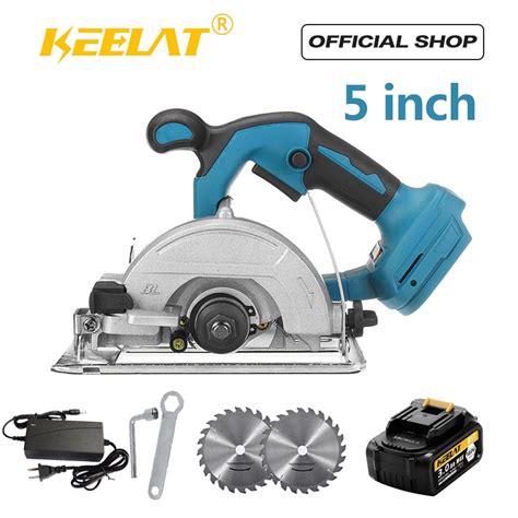 Keelat Kcs001 5 Circular Saw Cordless Electric Wood Plastic Marble Cutter Stone Tiles Shopee