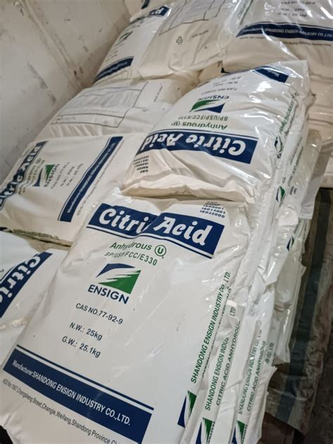 Chất Tạo Chua Citric Acid Anhydrous Phân Phối Chất Điều Vị Hóa Chất Đại Việt