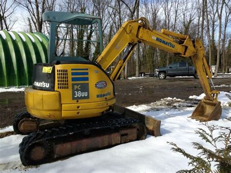 Komatsu Pc Uu Mini Excavator New Tracks Digs Deep No Reserve