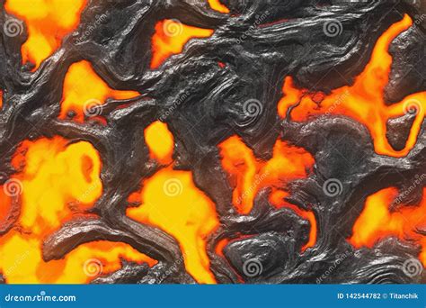 Seamless Magma Large File Destroy Molten Fluid Metal Stock Photo