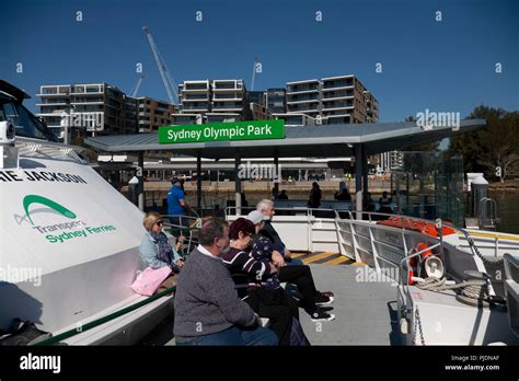 ferry at sydney olympic park ferry station parramatta river sydney new ...