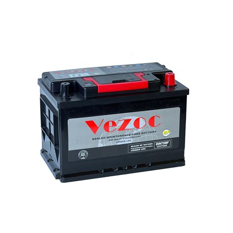 DIN75 Manufacturers Auto Battery 12V75ah Maintenance-Free, Leakage and