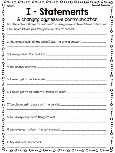 Free I Statement Worksheet Download Free I Statement Worksheet Png Images Free Worksheets On