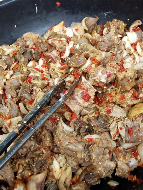 How To Prepare Asun Grilled And Sauced Goat Meat Bbq Caterbakes By