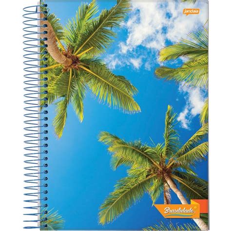 Caderno 12X1 Capa Dura 2021 Brasilidade 240 Folhas Shopee Brasil