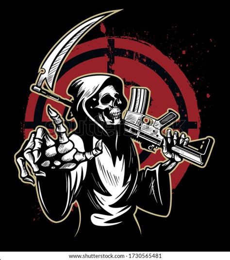 Grim Reaper With Guns Stock Photos And Pictures 436 Images Shutterstock