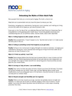 Debunking The Myths Of Older Adult Falls NCOA Debunking The Myths