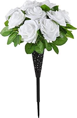 Amazon Bocola Creamy White Rose Artificial Flowers With