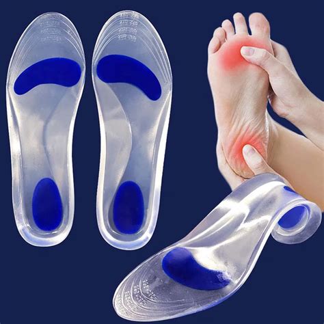 Silicon Orthopedic Insoles For Shoes Women Men Flat Foot Arch Support