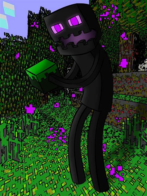 Enderman Minecraft vector fan art by GRIMDORK | Art, Illustration art ...