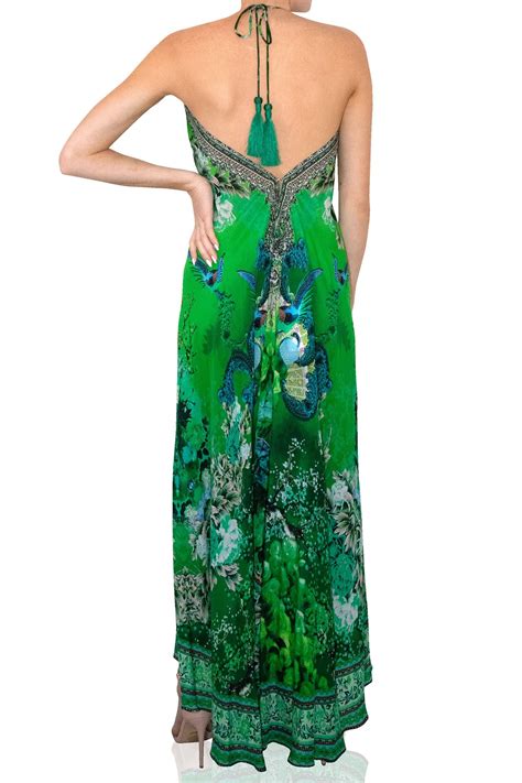 Maxi Dresses One Piece Dress Emerald Green Dress Shahida Parides