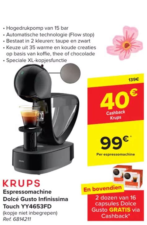 KRUPS Espressomachine Dolce Gusto Infinissima Touch YY4653FD Ref