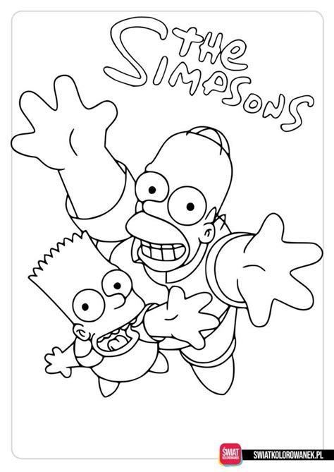 Kolorowanki Simpsonowie Wiatkolorowanek Pl In Coloring Books