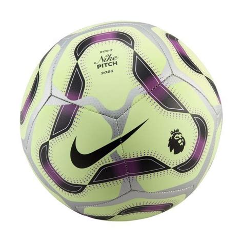 Nike Ballon Pitch Premier League Jaune Fluo Bold Berry Argenté Noir