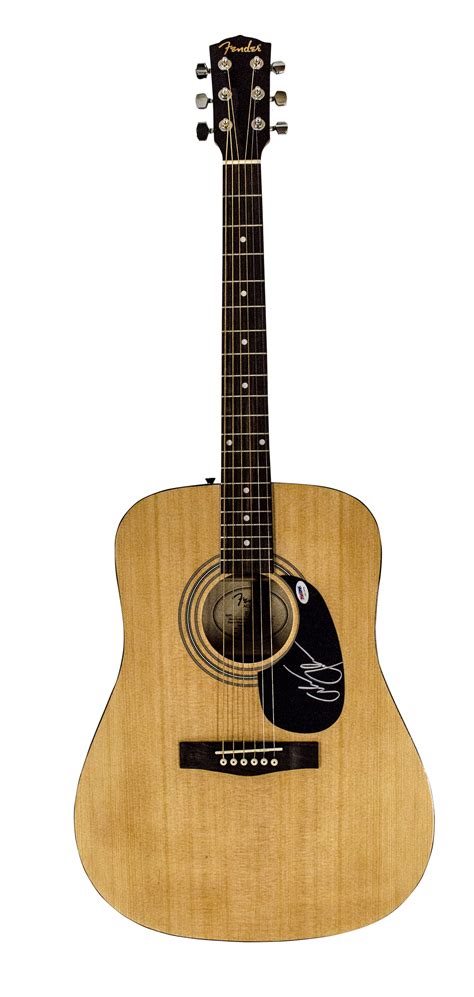 Lot Detail - Alan Jackson Signed Fender Acoustic Guitar