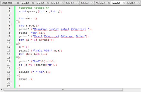 Percobaan Looping Redaksiana