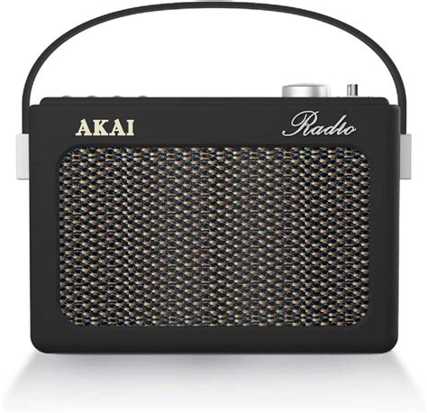 Akai A60016 Retro Bluetooth Wireless Dab Radio Black Tv And Home Appliances Tv And Entertainment