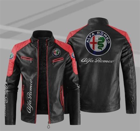 Alfa Romeo Leather Jacket Alfa Romeo Mens Clothing Alfa Romeo Men