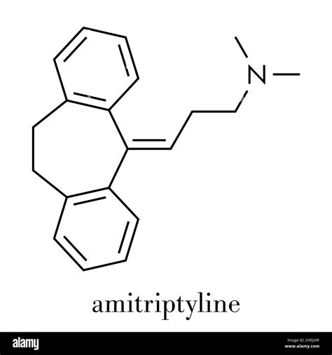 Amitriptyline Tricyclic Antidepressant Drug Molecule Used In Treatment