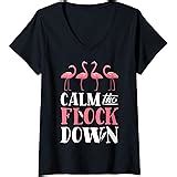 Amazon Flamingo Calm The Flock Down Funny Pink Bird Lovers Summer