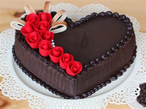 Choco Truffle Heart Shape Cake The Cake Town