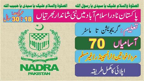 Nadra Jobs NADRA Jobs 2023 Online Apply Male And Female HowTo Apply