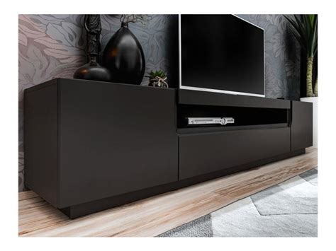 Boboxs Meuble Tv 200 Cm Dalia Noir Conforama