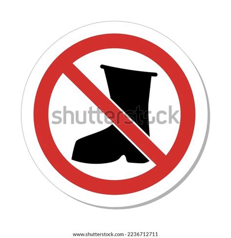 Iso Prohibition Circular Sign No Work Stock Vector Royalty Free