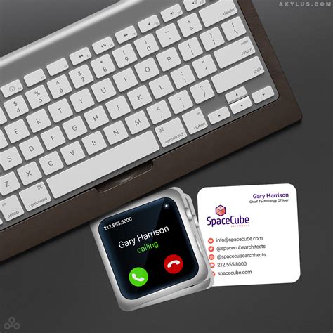 Smart Watch Business Cards • Die-Cut Calling Cards » axylus.com