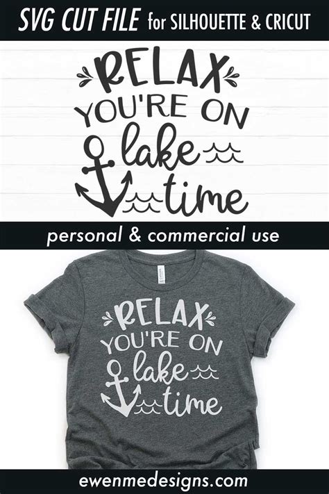 Relax You Re On Lake Time SVG Lake Svg Summer SVG Etsy