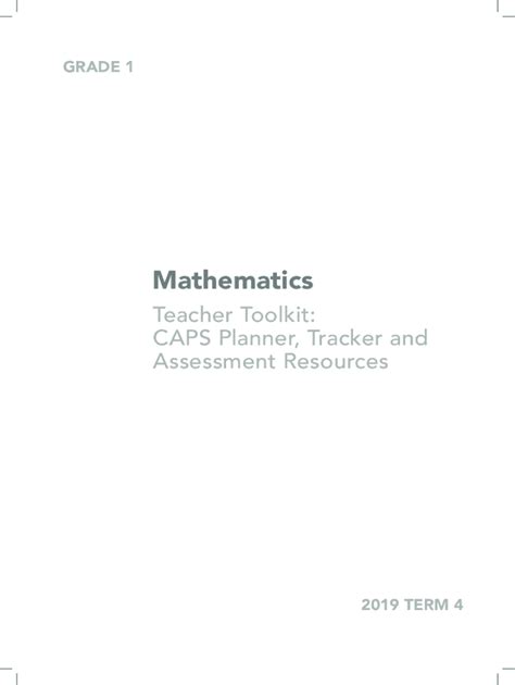 Fillable Online Nect Org Grade 1 Maths Planning And Record Sheet