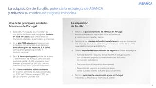 Abanca Adquiere A Eurobic En El Mercado Portugu S Ppt