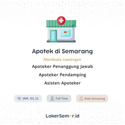 Lowongan Kerja Apoteker Penanggung Jawab Apoteker Pendamping