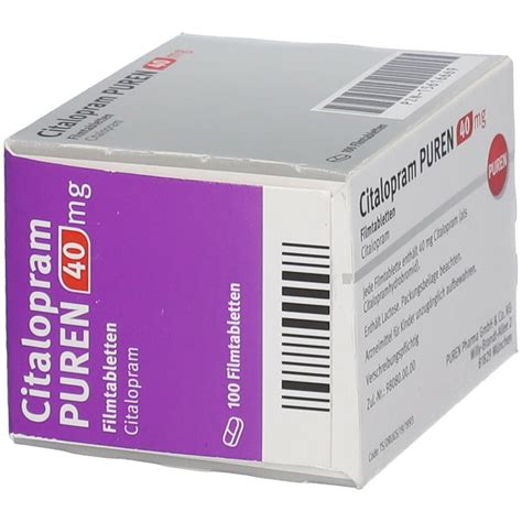 Citalopram Puren 40 Mg 100 St Mit Dem E Rezept Kaufen Shop Apotheke