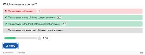 Multiple Choice Quiz Settings OER Activity Sourcebook