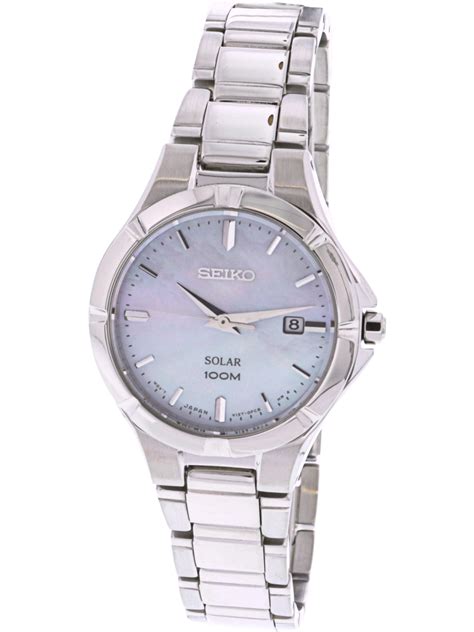 Seiko Women S Solar SUT293 Silver Stainless Steel Japanese Quartz Dress