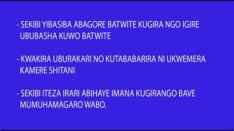 Umva Uko Sekibi Igaba Ibitero Kubihaye Imana Ikoresheje Irari Youtube