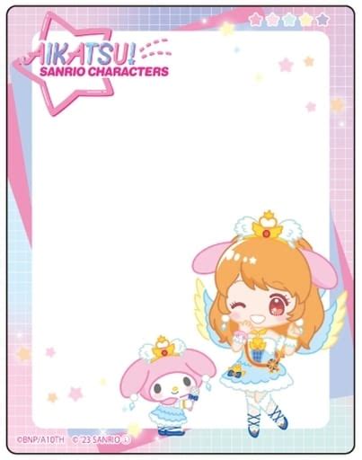 駿河屋 大空あかりマイメロディ アイカツ サンリオキャラクターズ アクリルカード 01 ミニキャライラストキャラクターカード