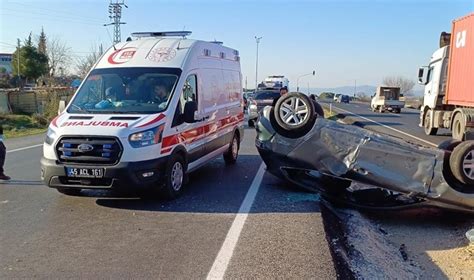 Manisa da feci kaza Çok sayıda yaralı var Son Dakika Türkiye